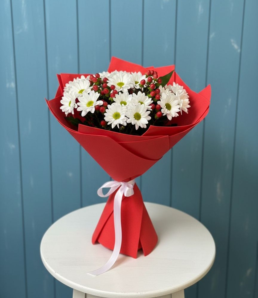 Букет цветов из: Хризантемы в Кушнаренково