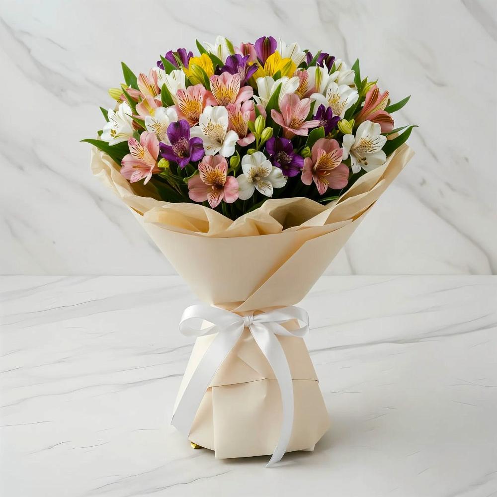 Букет цветов из: Альстромерии в Кушнаренково