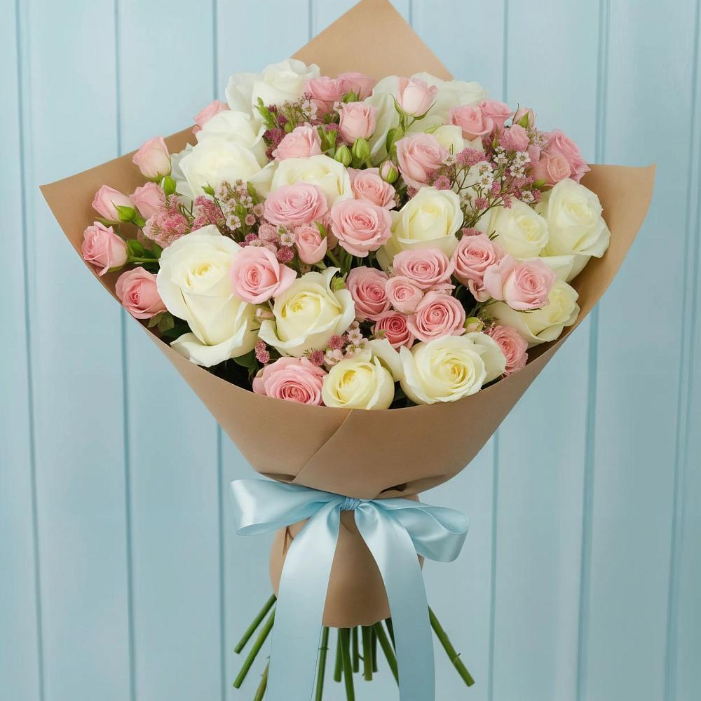 Букет цветов из: Розы в Кушнаренково