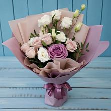 Букет цветов из:  Розы и Лизиантусы #REPLACE_PRED# Кушнаренково
