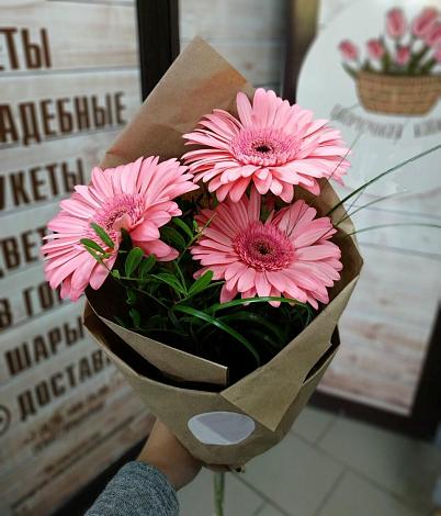 Букет цветов из: Герберы в Кушнаренково