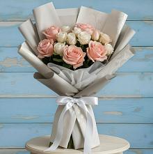 Букет цветов из:  Розы в Кушнаренково