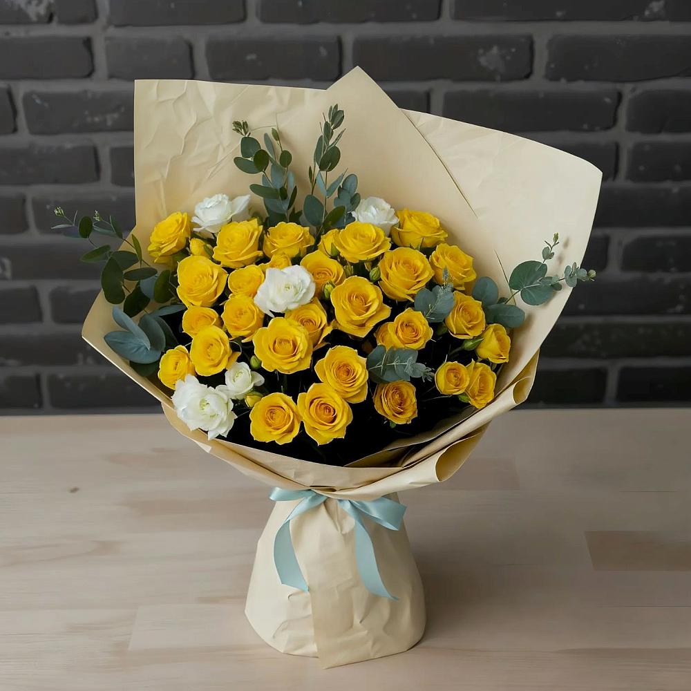 Букет цветов из: Розы в Кушнаренково