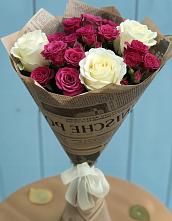 Букет цветов из:  Розы в Кушнаренково