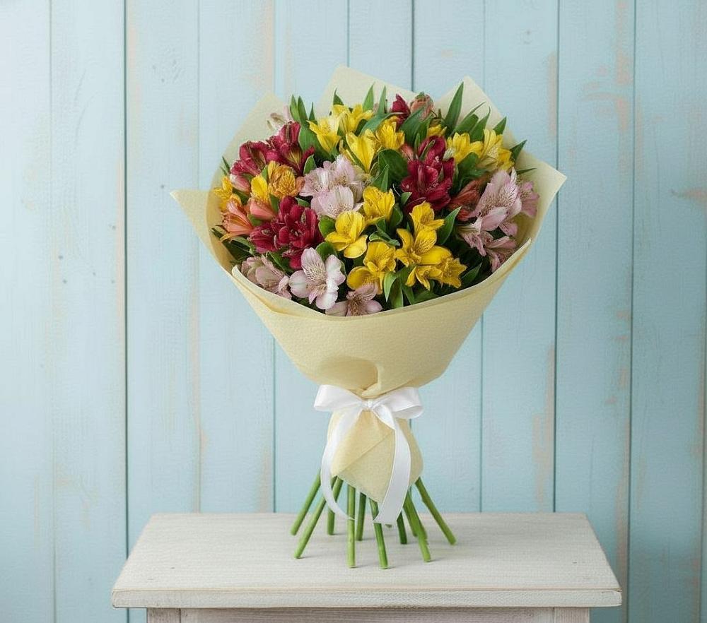 Букет цветов из: Альстромерии в Кушнаренково