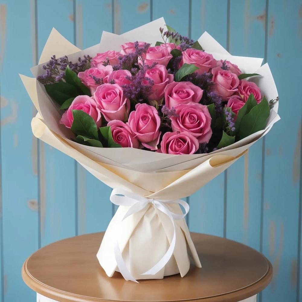 Букет цветов из: Розы в Кушнаренково