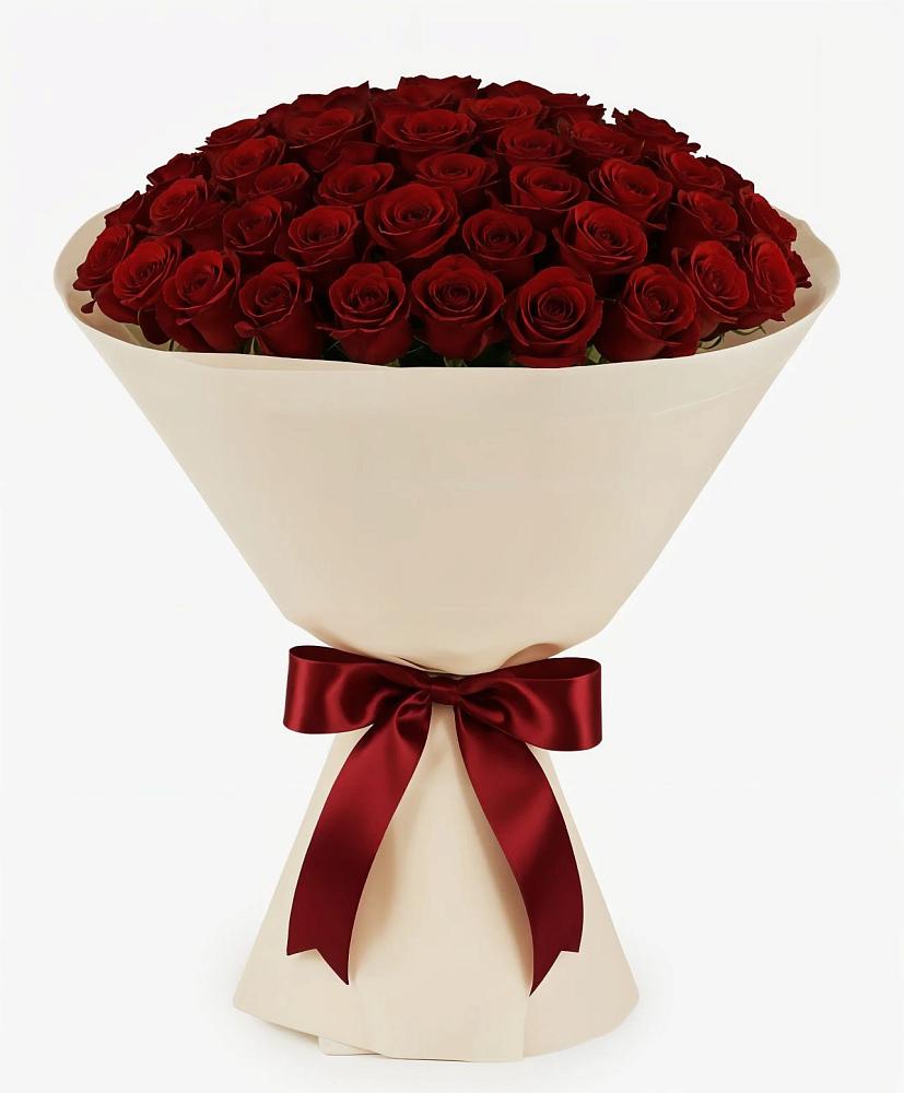 Букет 101 Бордовая роза Блэк Бакарра в Кушнаренково