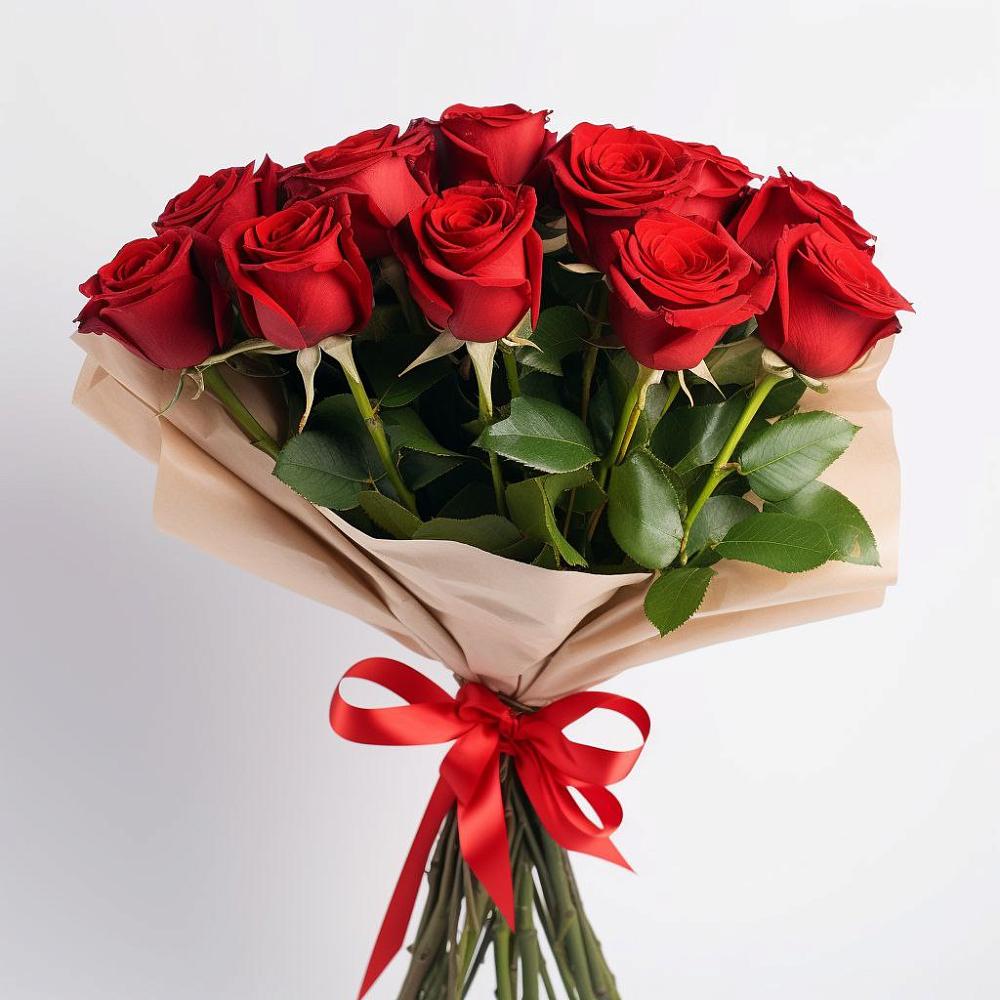 Букет 11 Красных роз Эдлесс Лав в Кушнаренково