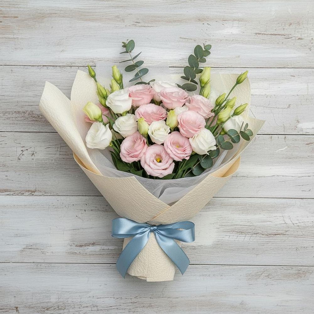 Букет цветов из: Лизиантусы в Кушнаренково