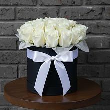 Цветочная композиция из Розы в шляпной коробке #REPLACE_PRED# Кушнаренково